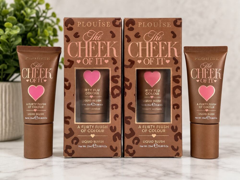 P.Louise The Cheek of It Liquid Blush Set Sweet Sundae & Naughty Nectarine 25ml